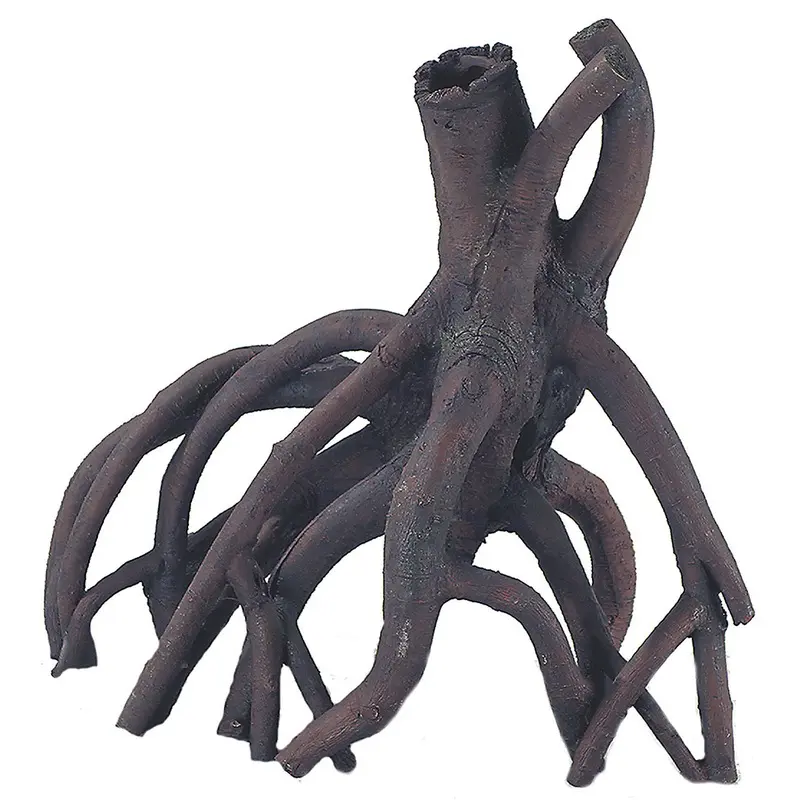 Aqua Della Marron Aquarium Decoration Wood Barrier