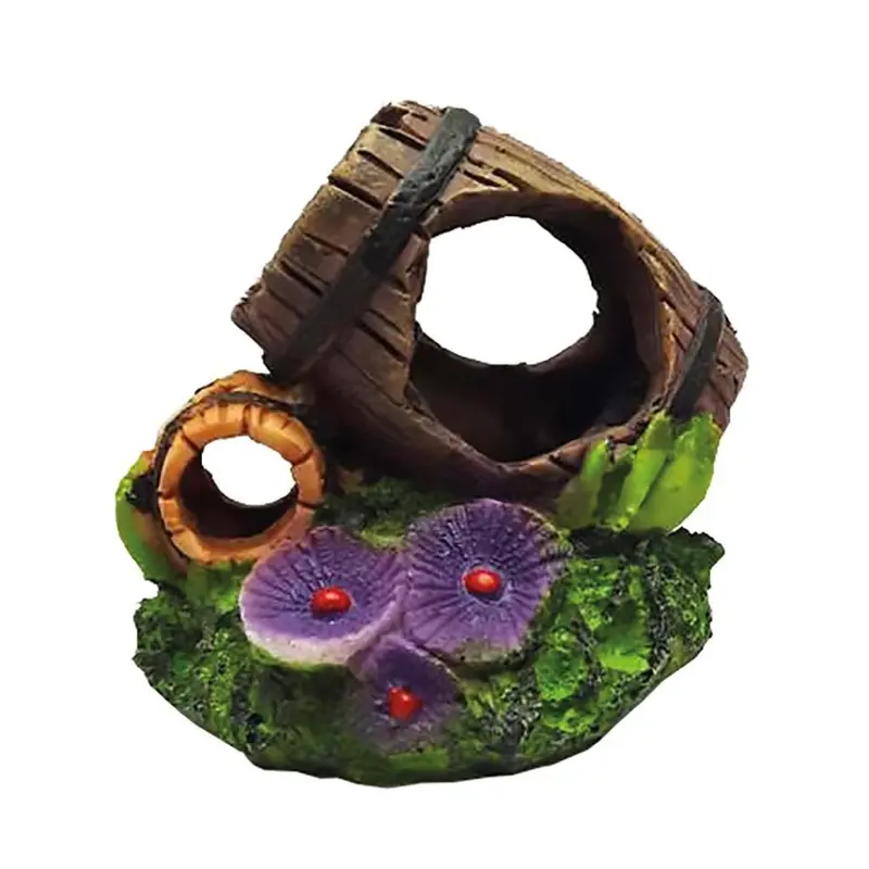 Duvoplus Multicolore Barrel Aquarium Decoration