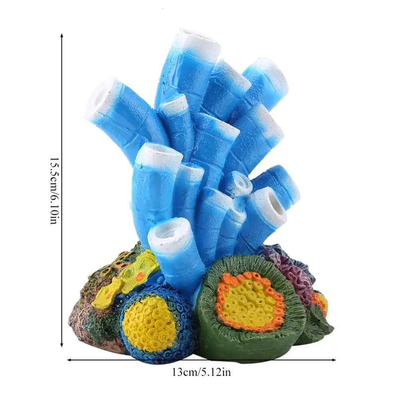 Coral Fashionable Colorful Resin Emulation Fish Tank Aquarium Decor