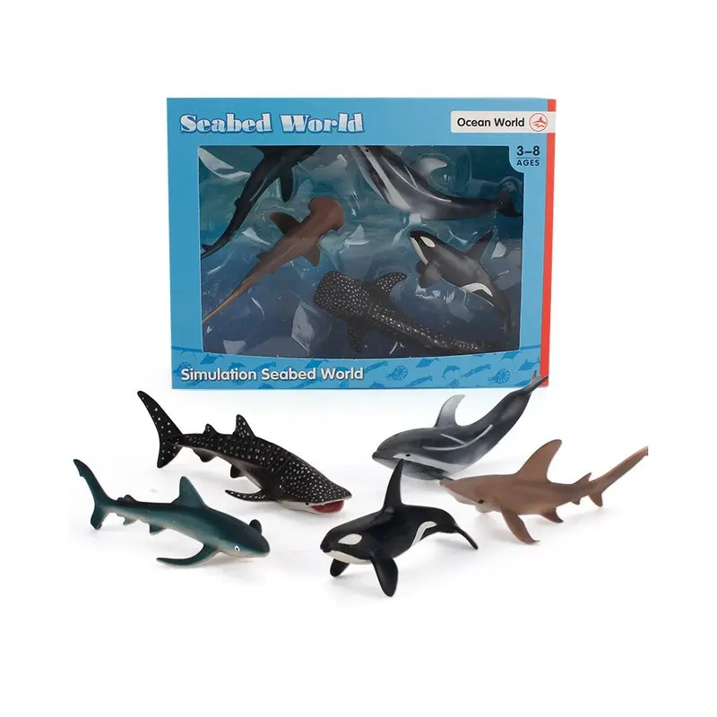 (Style A) Pvc Animal Sea Figure Collection For Educational Gift And Toy Aquarium Decor