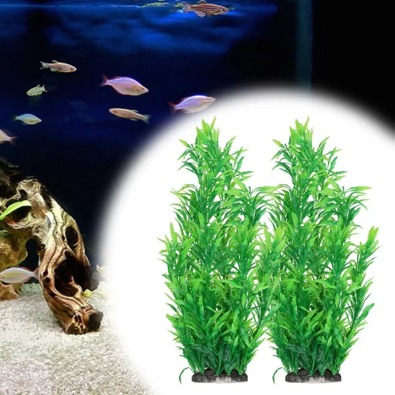 Green Aquarium Decoration Artificial Water Plants For Fish Tank Landscape Ball Grass