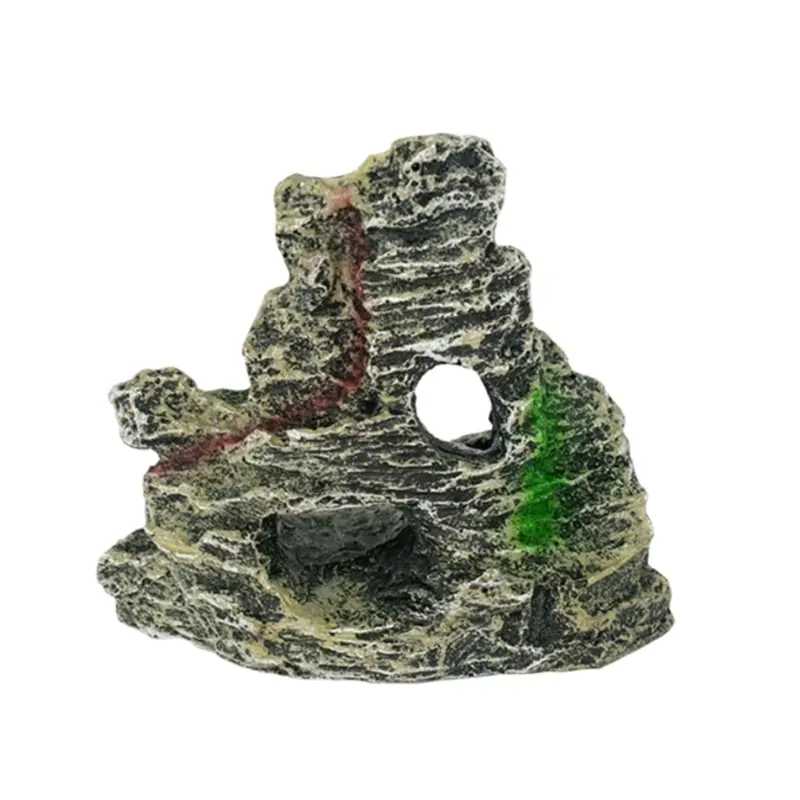 Markenlos Aquarium Decoration Mini Fake Decorative Rocks Fish Tank Decoration,B