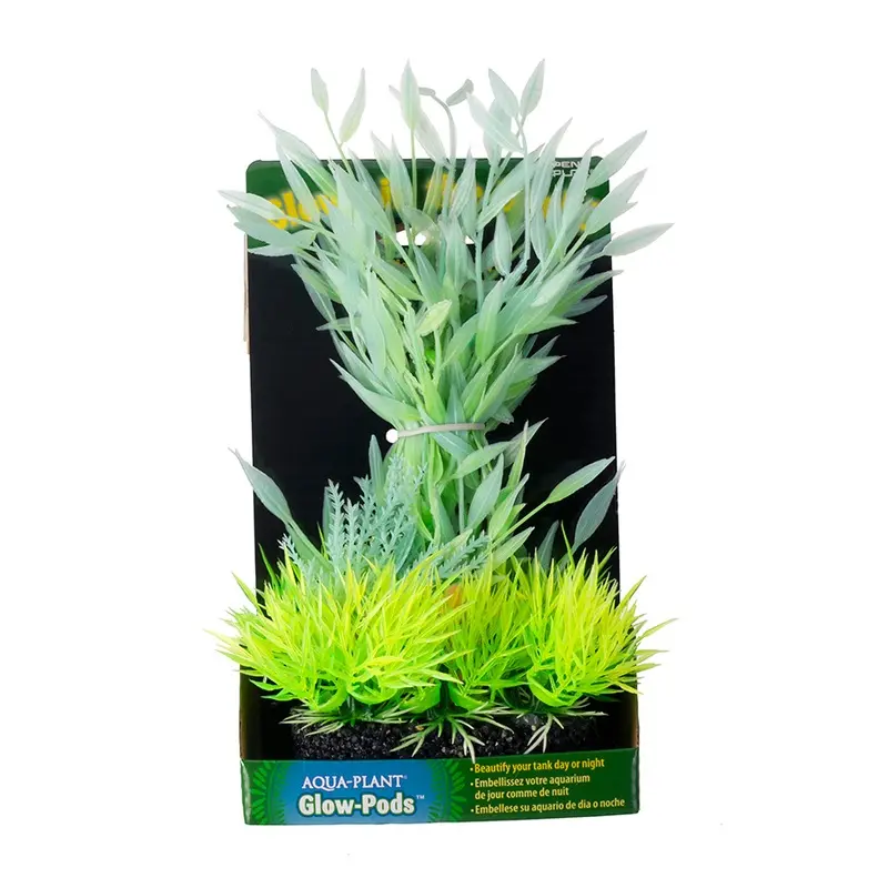 Penn Plax Bamboo Leaf Glow Plant Small