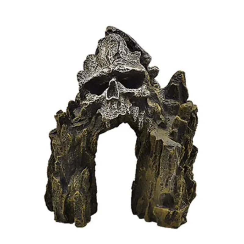Swell Skull Mountain Cave For Aquarium Decor
