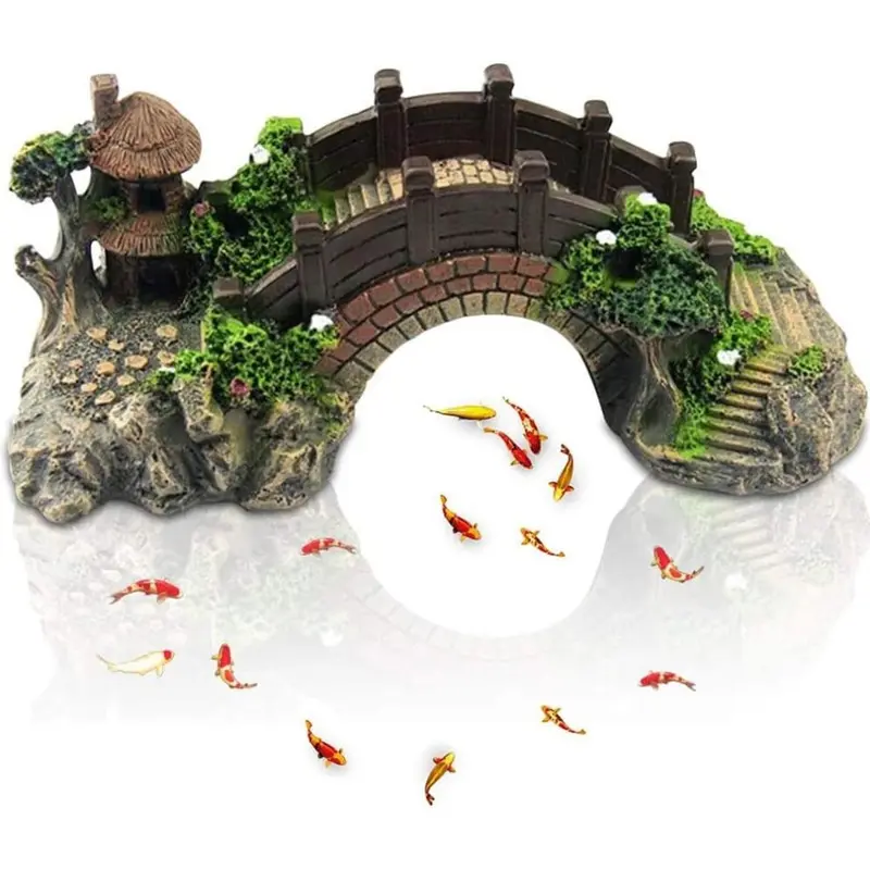 Limbo Aquarium Bridge Ornament, Aquarium Artificial Bridge Ornament