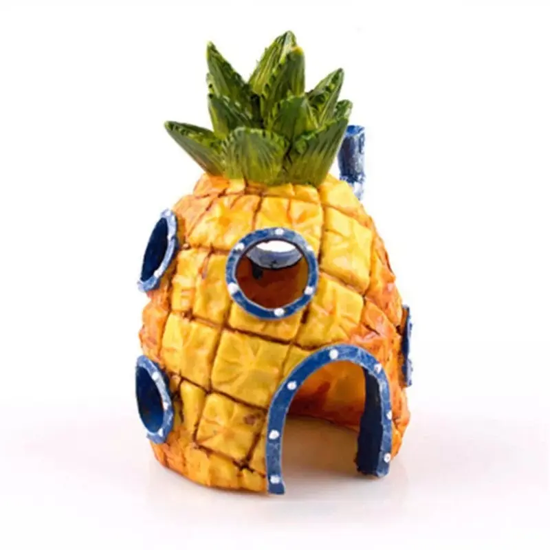 Xylfly Aquarium Spongebob House Pineapple House Fish Tank Ornament Decoration