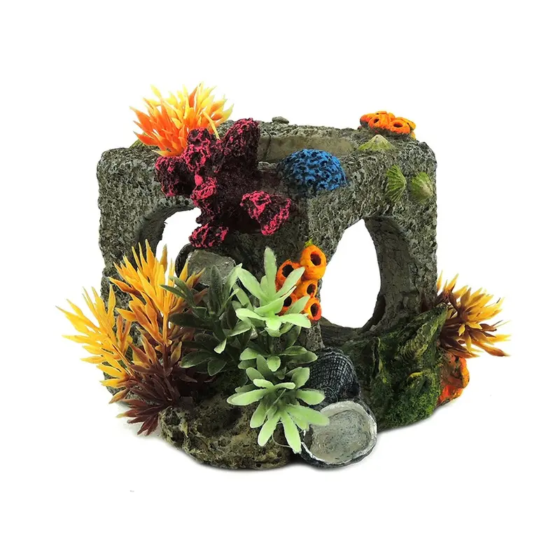 Classic Aquatics Coral Cube Ornament Large