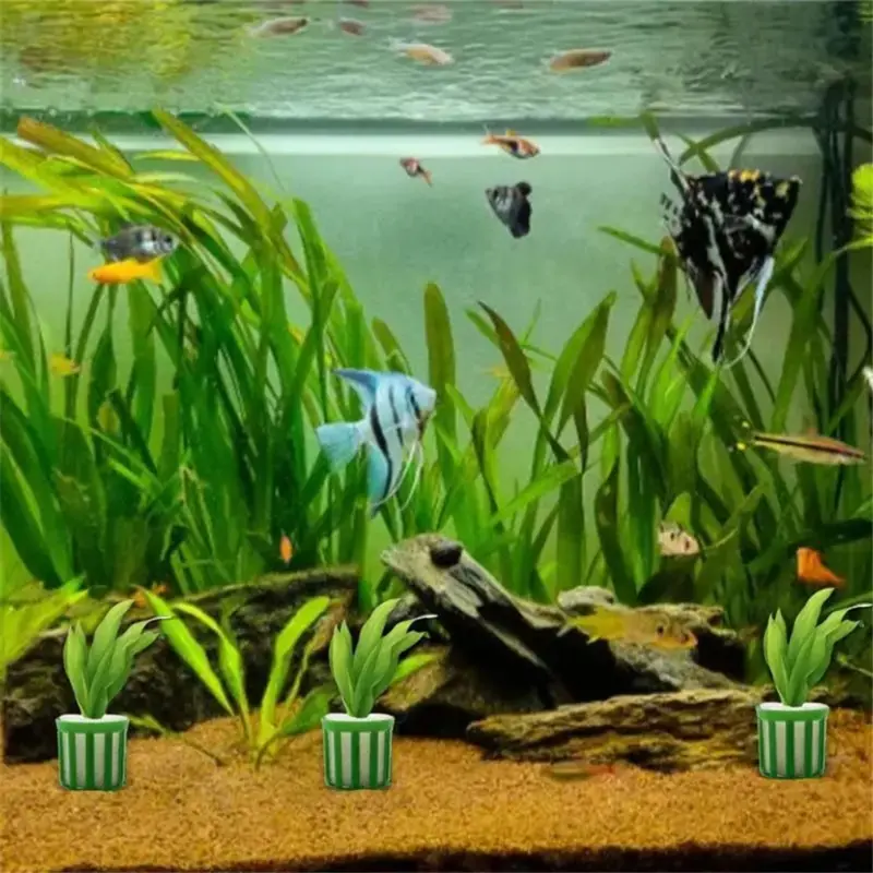Aquatic Plant Fixed Holder 10pcs Aquarium Plant Fixing Pot Kit