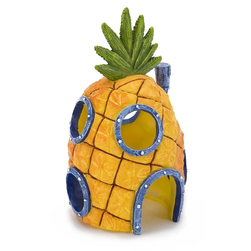Penn-Plax Aquarium Decoration, Resin, Multicolor, Spongebobs Pineapple House