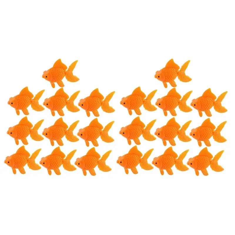 Tlily Orange Aquarium Plastic Goldfish Ornament Aquarium Decoration Pcs Size 20