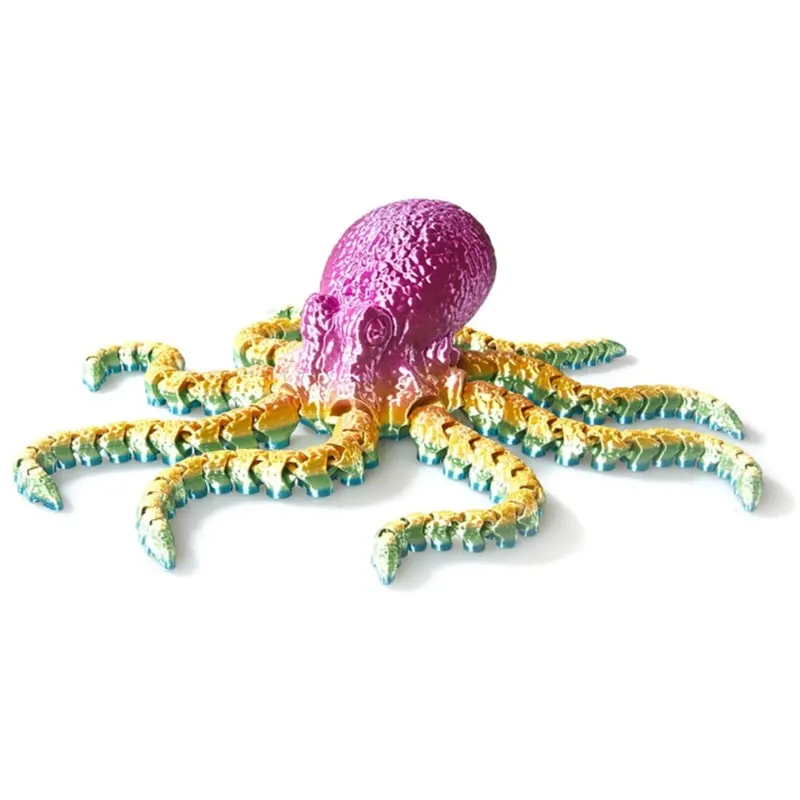 Spactz 3D Printed Octopus Ornament Doll Toy For Kids,Random Color Small