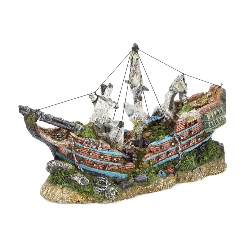 Classic Ornament - Sunken Galleon with Sails