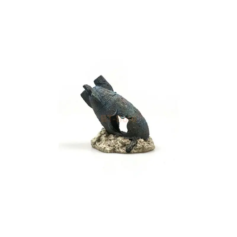 Paktoo Aquarium Ornament Resin Ruins Bomb Hide Cave Fish Tank Decoration