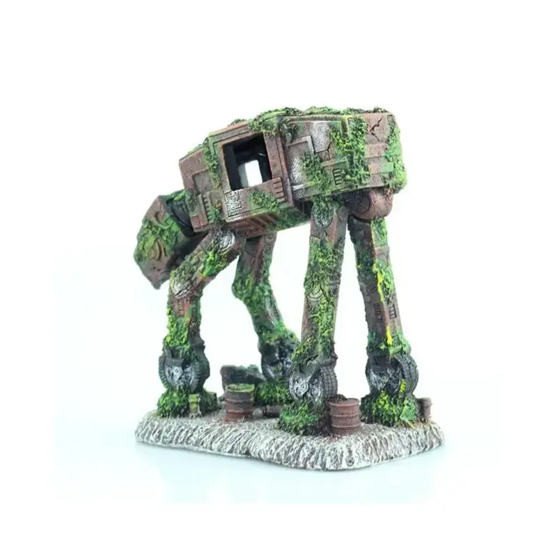 New Hod Pets (One 1) Aquarium Fish Tank Ornaments Retro Resin Robot Dog Size 1