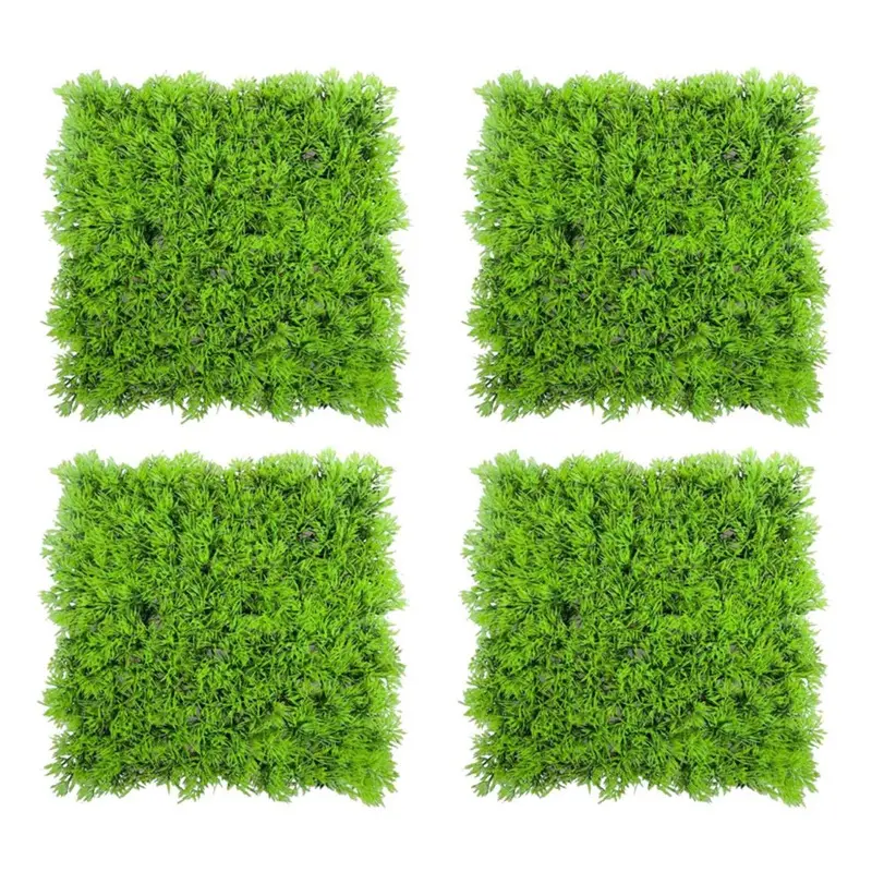 Tlily Green 4X Artificial Water Aquatic Grass Plant Lawn Aquarium Landscape Small