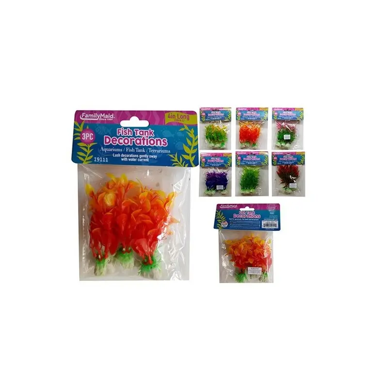 Family Maid Familymaid 19111 Fish Tank Decoration, Assorted Color - Piece Size 3