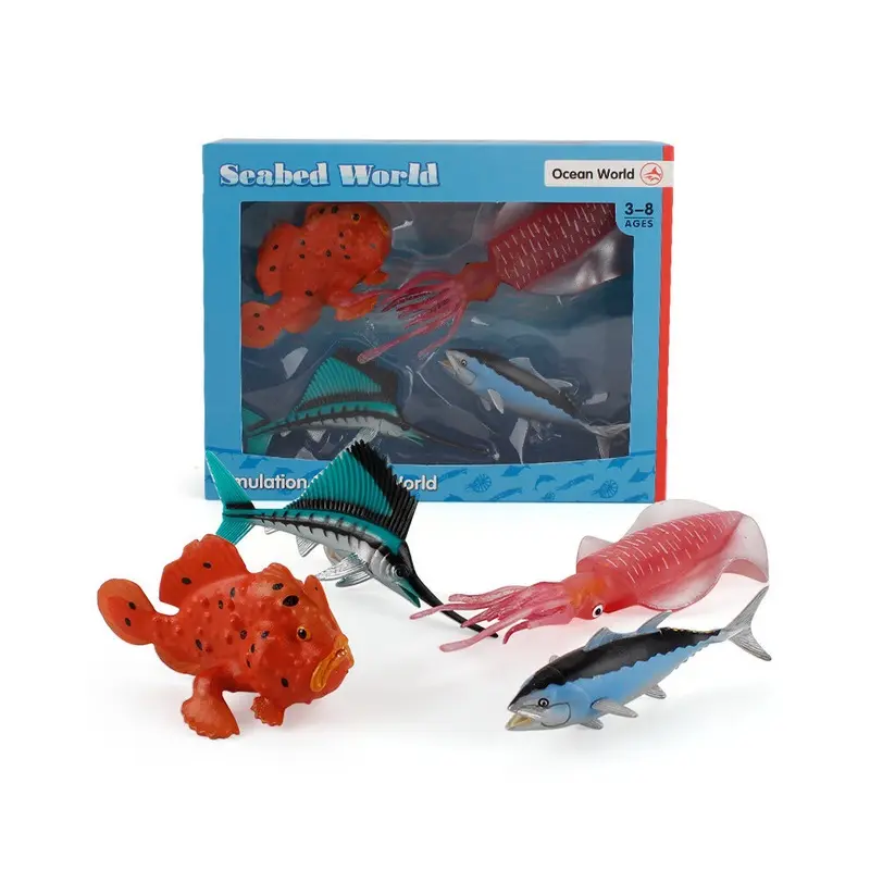 (Style B) Pvc Animal Sea Figure Collection For Educational Gift And Toy Aquarium Decor