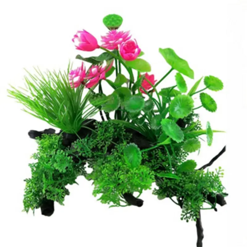 Swell Flowering Combination Bush Artificial Plant Pink