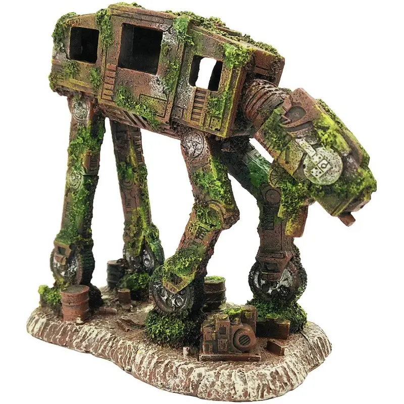 Slocme Aquarium At-At Imperial Walker Decorations - Fish Tank Resin Ro