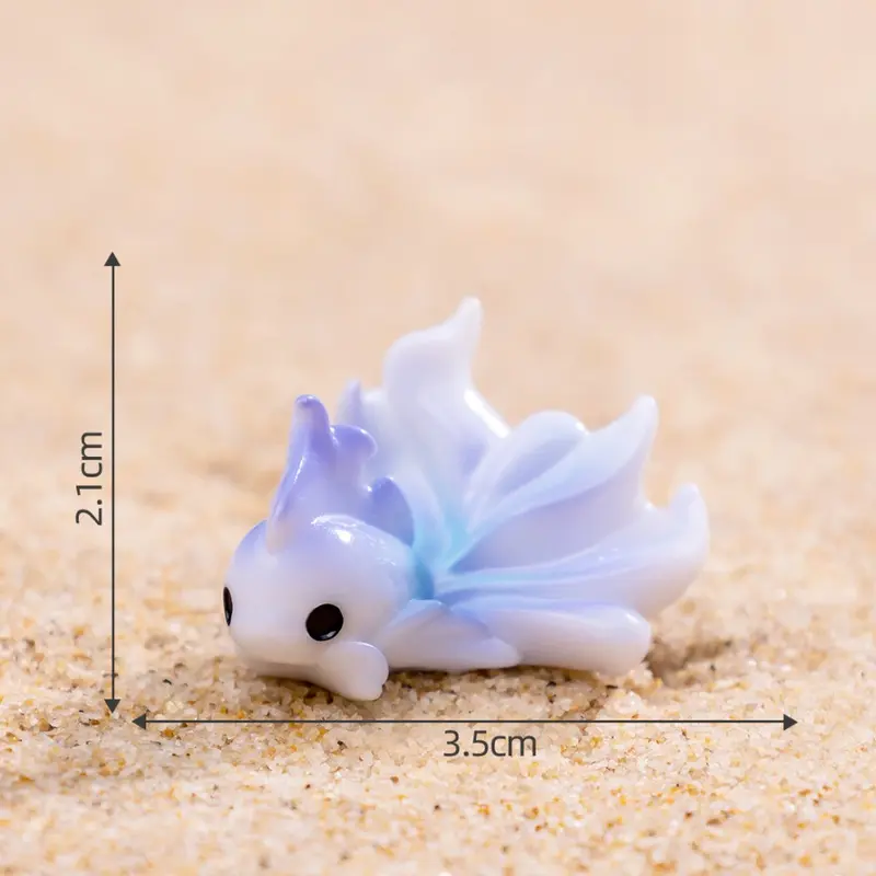 Veishet Purple/Red () Fish Toy Color Aquarium Micro Landscape Decorative Ornament Pink