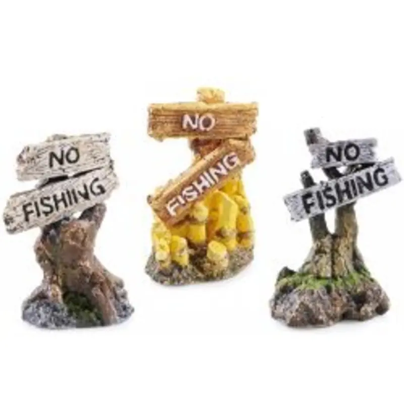Classic No Fishing Ornament - Assorted - 8Cm