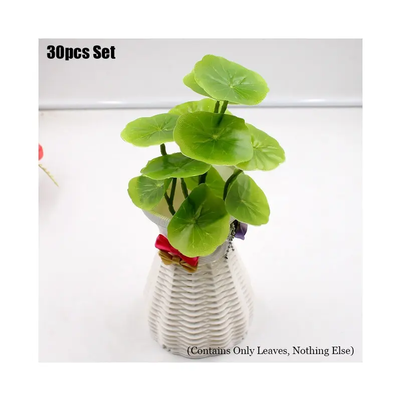 Lotus Simulation 30pcs Leaves Indoor Mini Landscape Decor Decorate Pond Aquarium