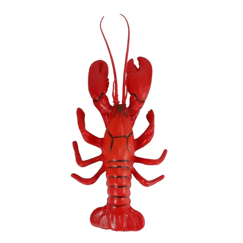 Orange X 5 Inch Big Lobster For Dispaly Artificial Marine Animals Decoration Size 12