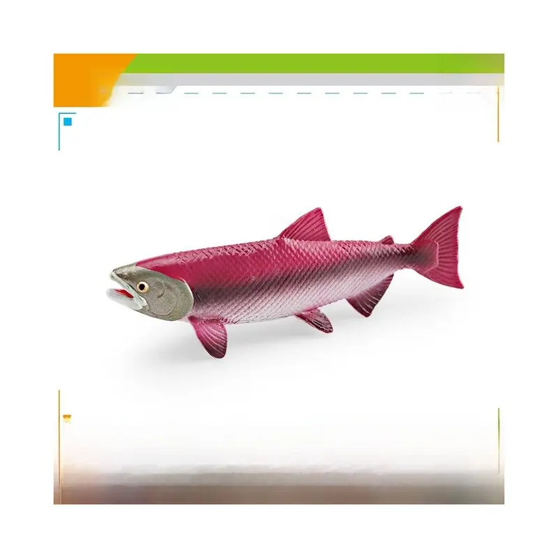 Salmon ( ) Marine Model Animal Set With Tuna And Butterfly Fish For Aquarium Enthusiasts