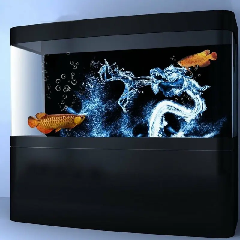 Water Dragon Aquarium Background Hd Fish Tank Landscape Fish Tank Decorations Size 5