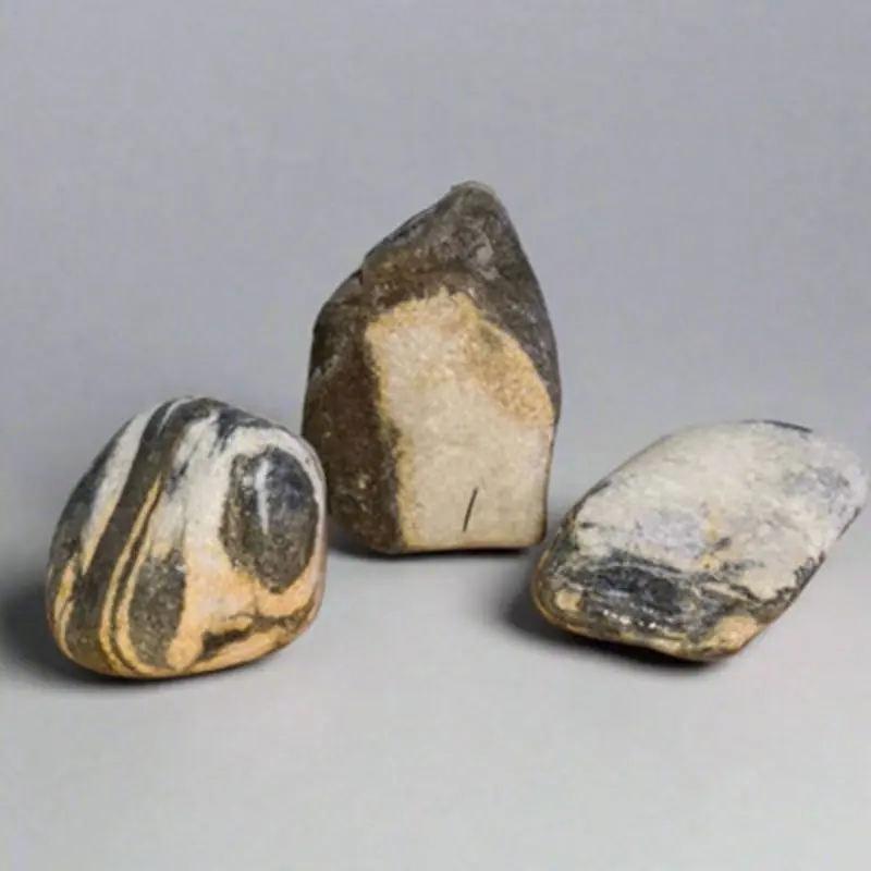 B&Q 3 X Decorative Rock For Bonsai Tree Landscapes - Angel - 6-10Cm Grey