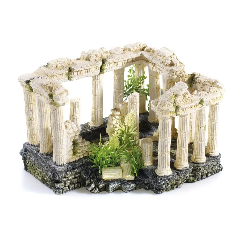 CLASSIC Ancient Roman Square Column Ruins 195mm - Aquarium Ornament