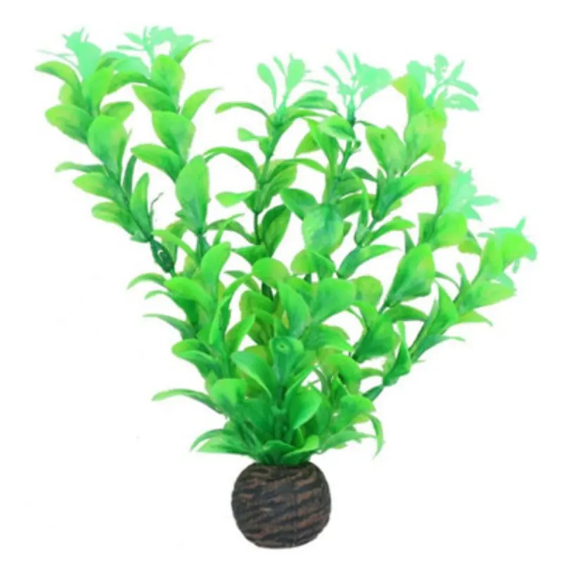 Ab Tools Aquatic Aquarium Fish Tank Self Sinking Middle Silk Plant H-20Cm (No2) Medium