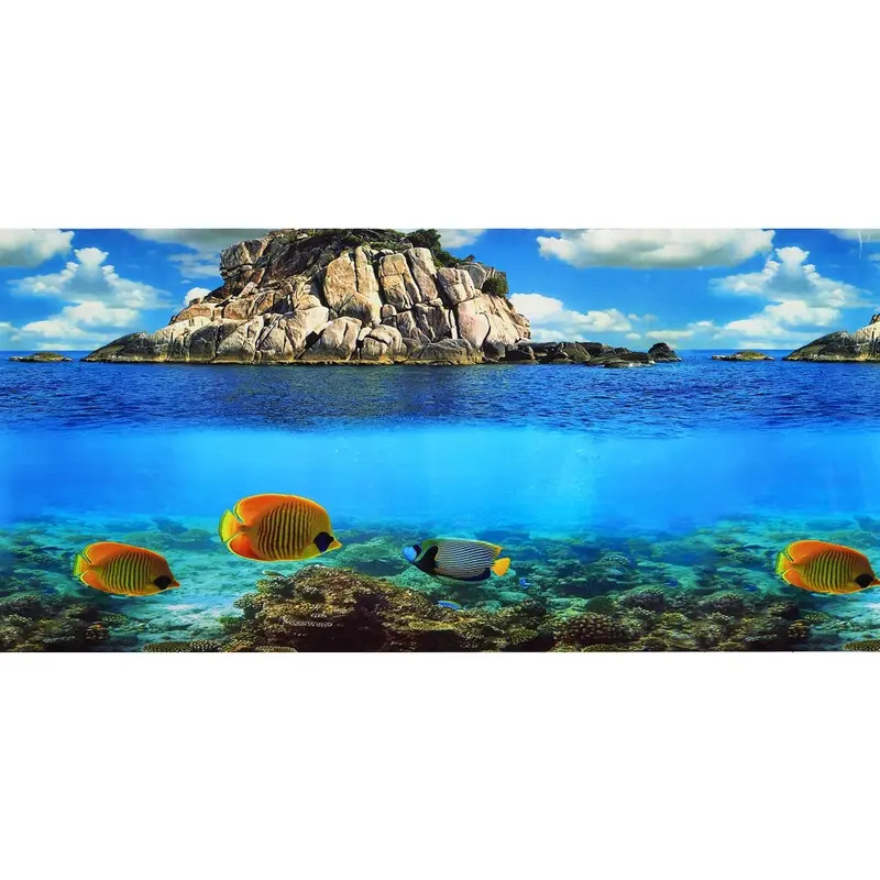 Pistachio Pet - Double-Sided Background Aquarium Poster, X 100 Cm Size 45
