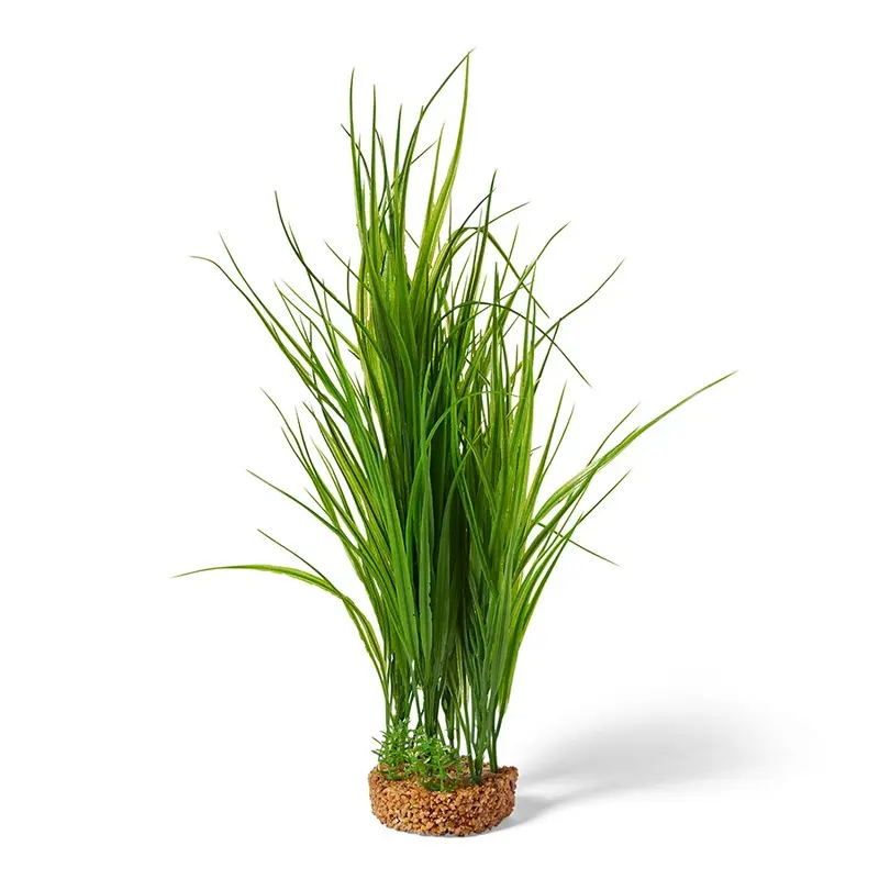 Pets At Home Ecoscape Gravel Base Green Rush Aquarium Plant Ornament Large