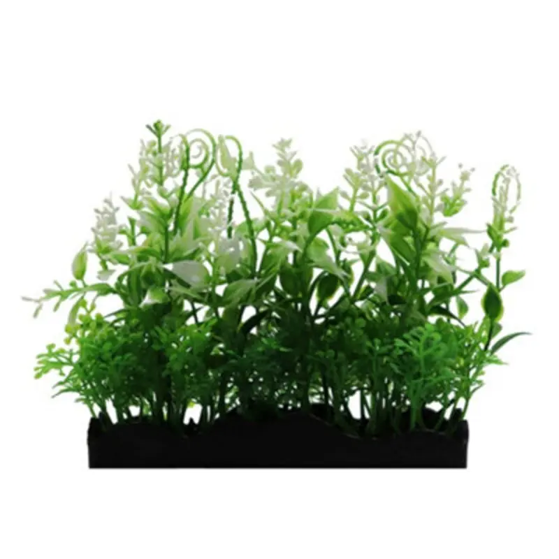 Swell Green/White & Artificial Plant Tray