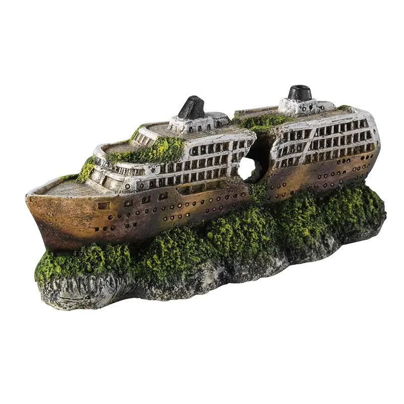 Aqua Della Multicolore Aquarium Decoration Sailing Boat