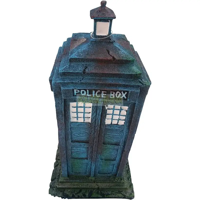 Betta Olde Police Box Aquarium Ornament (W) X 16 (H) X (D) Ms798 Size 8