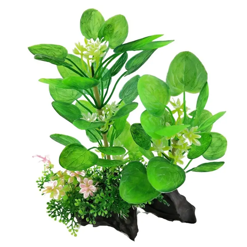 Swell Uk Green Swell Banyan Leaves Artifical Plant Aquarium Dcor