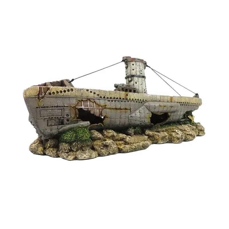 CLASSIC Shipwreck with airstone 367x136x152mm