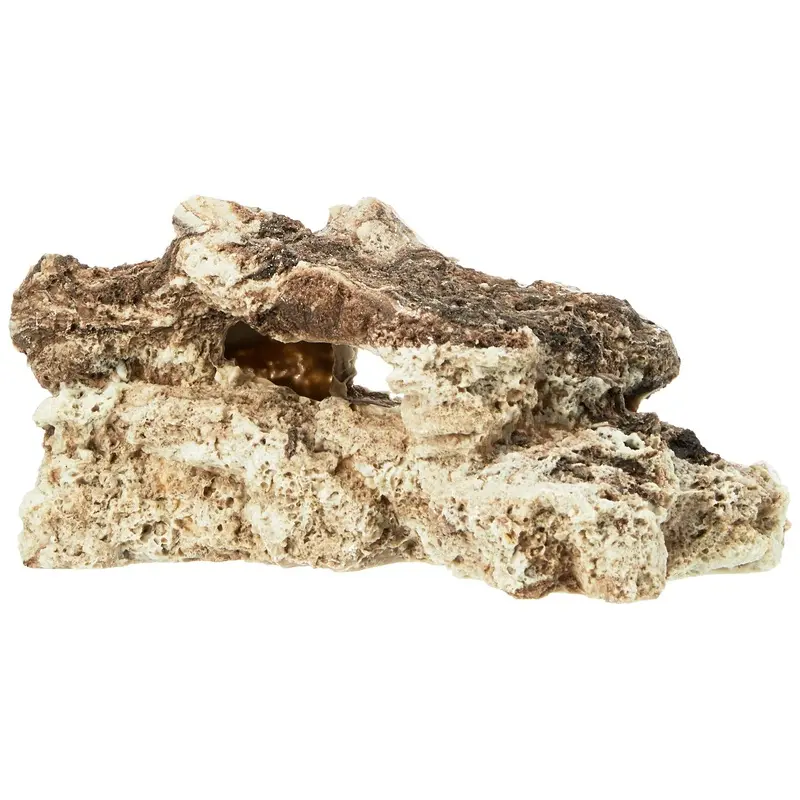 Rosewood Stackable Reef Rock Buff Aquarium Decor, Large