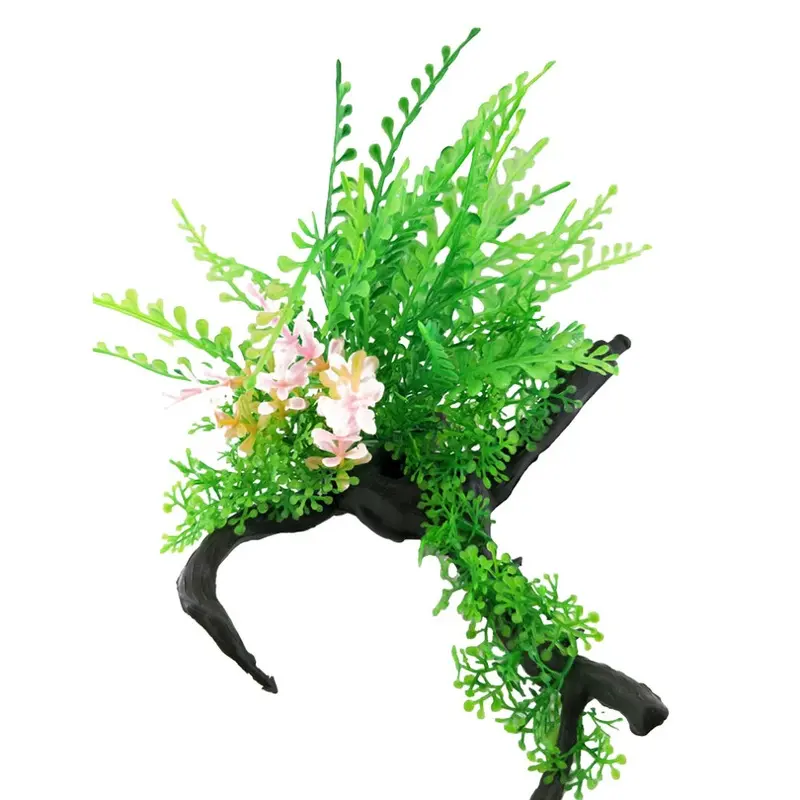 Swell Uk Swell Narrow Fern Combination On Dead Wood Artificial Plant Aquarium DCor