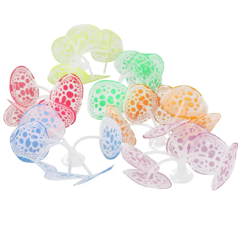 Coral Aquarium Decorations Fish Tank Silicone Artificial Fluorescent Plant Ornaments