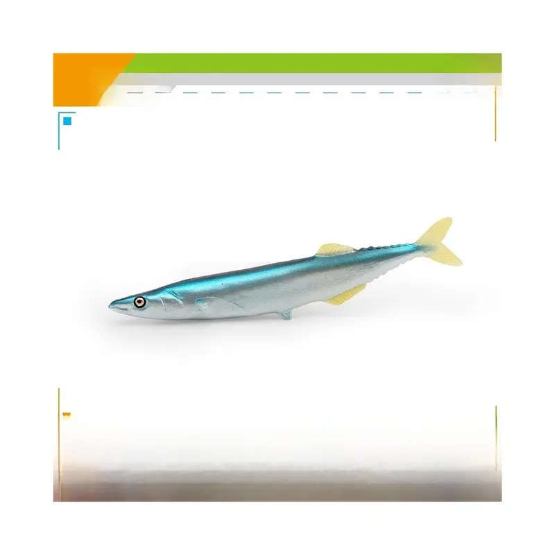 (Saury ) Marine Model Animal Set With Tuna And Butterfly Fish For Aquarium Enthusiasts