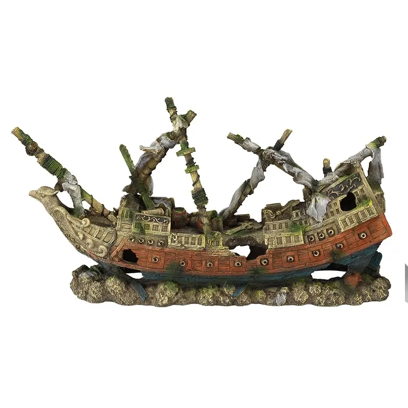 Aqua Della Multicolore Aquarium Decoration Galleon