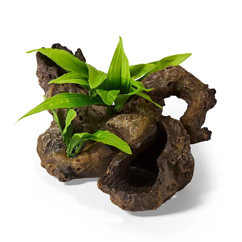 Pets At Home Planted Decor Wood Aquarium Ornament Small