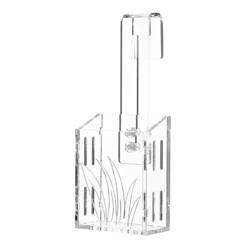 Typecat Aquarium Planter - Hanging Plant Holder Acrylic Aquatic Cups Fish Tank Pots A