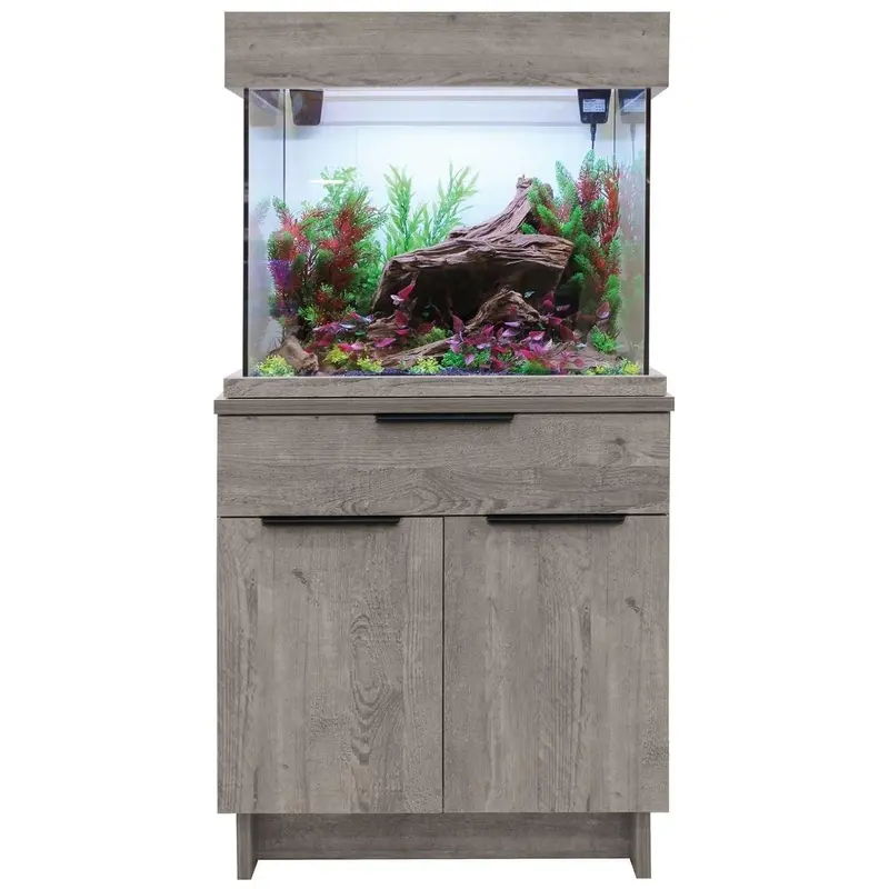 Aqua One Unisex Grey Oakstyle 110L Aquarium And Urban Cabinet
