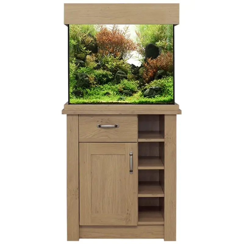 Aqua One Unisex Light Oak Oakstyle 110L Aquarium And Yorkshire Oak Cabinet