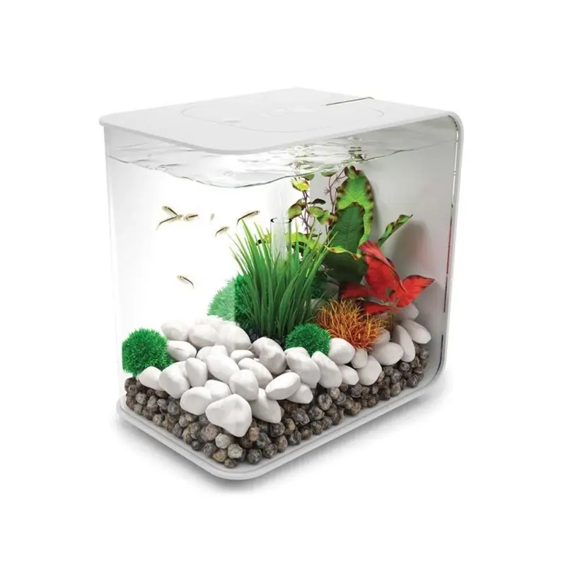 Biorb White Flow Aquarium, With Mcr Led Lighting And Heater Pack 15L
