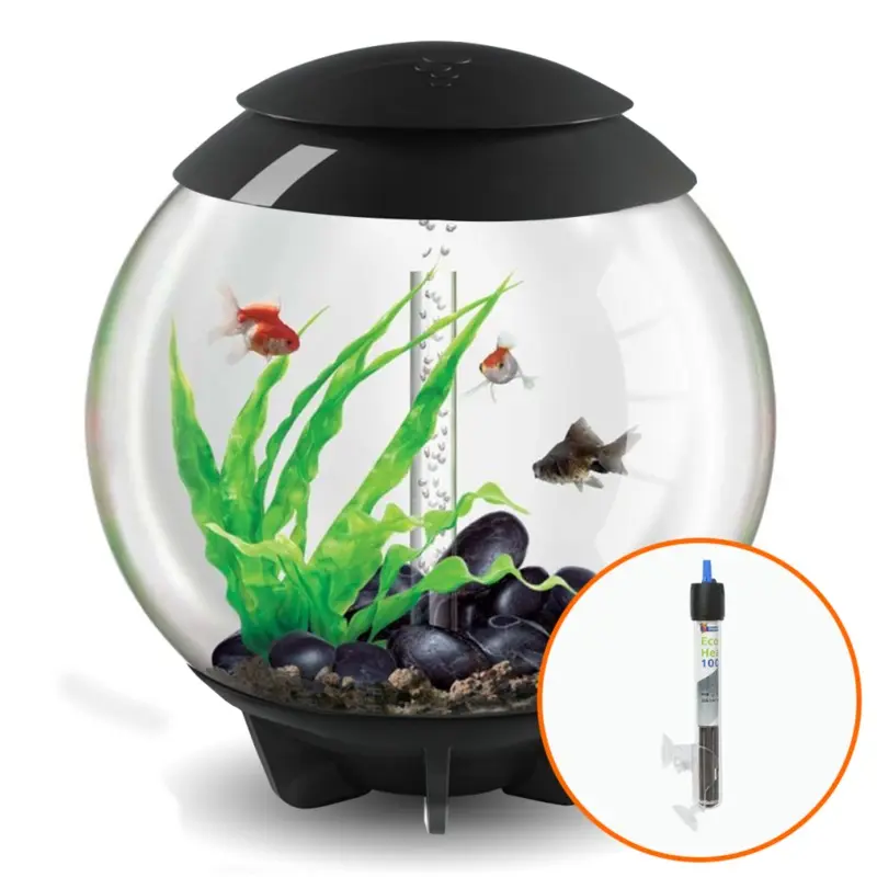 Biorb Grey Halo Aquarium In With Mcr Led Lighting With Heater Pack 60L